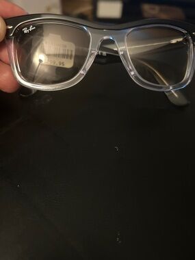 Ray-Ban Clear/Black Temple Optical Frames